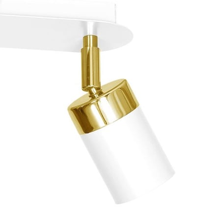 Reflektorowa LAMPA sufitowa JOKER MLP6129 Milagro metalowa OPRAWA plafon regulowane reflektorki białe złote