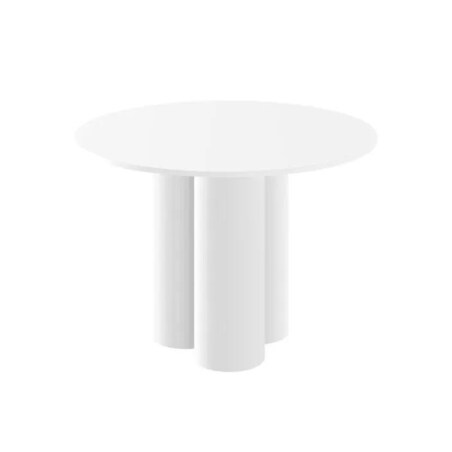 Stół okrągły RAVEO 100x100 biały mat