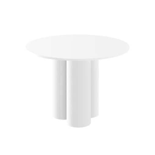 Stół okrągły RAVEO 100x100 biały mat
