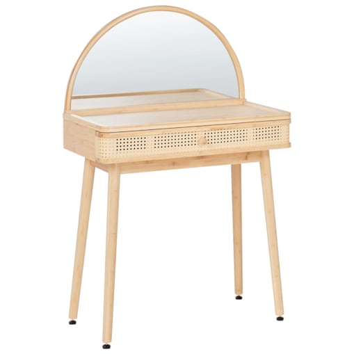 Toaletka z lustrem RANCHERIA Jasnobrązowy