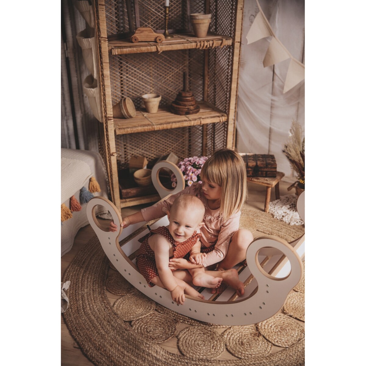 Deska do balansowania Montessori + Poduszka Grafit CERTYFIKOWANA