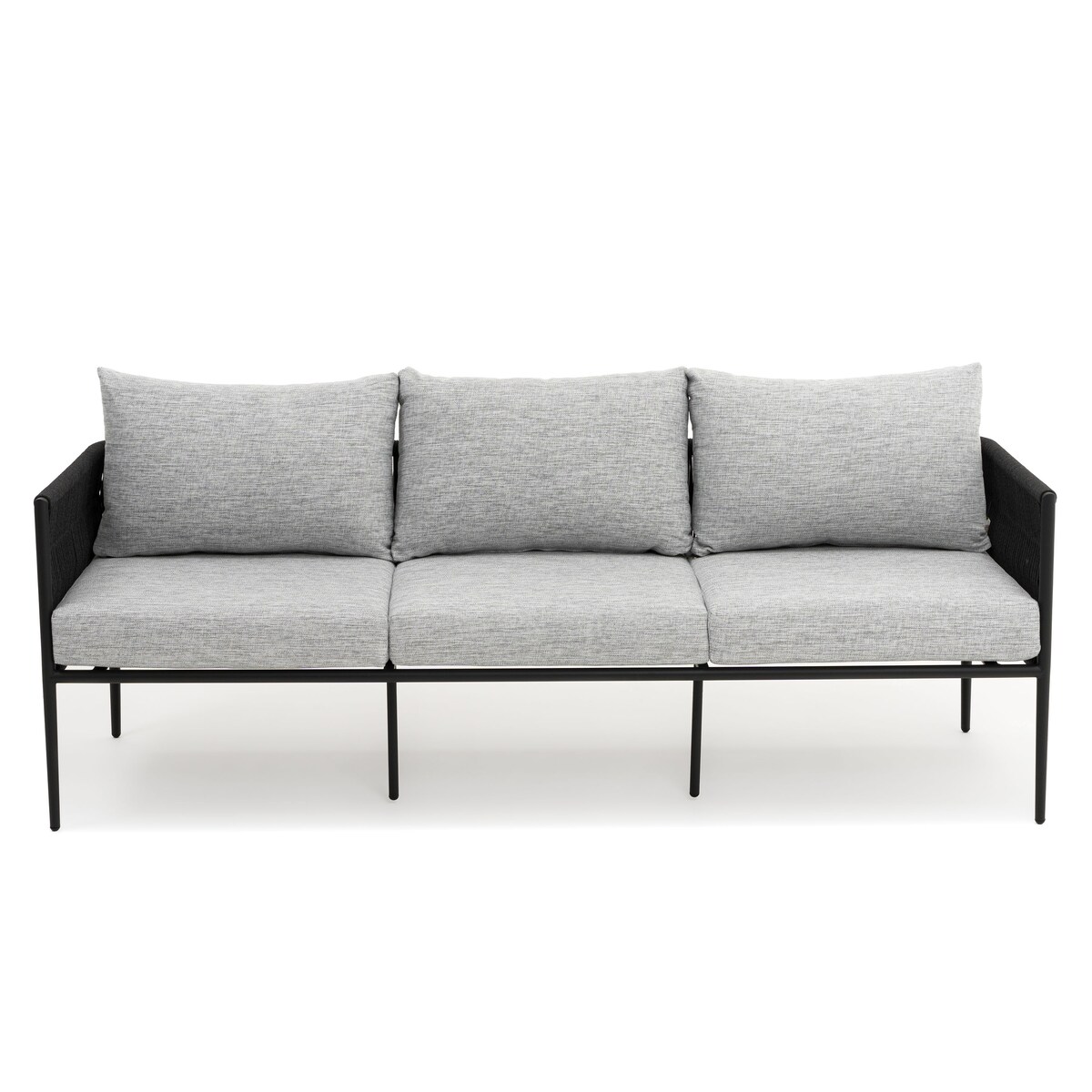 Zestaw mebli ogrodowych taras nowoczesne aluminiowe BELIZE biało szare