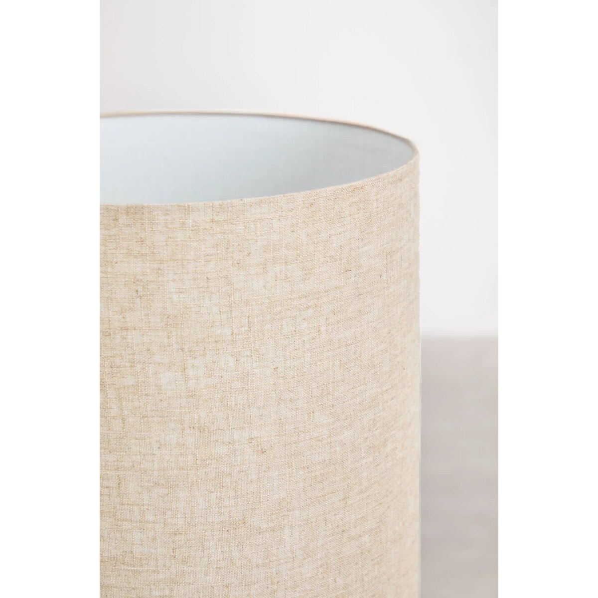 Lampa podłogowa Loana z lnu i włókna szklanego czarna 140 cm