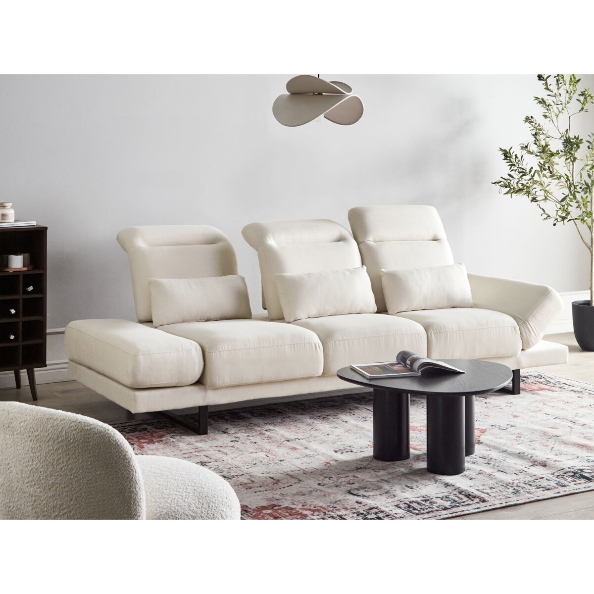 Sofa 3-osobowa złamana biel IKAST