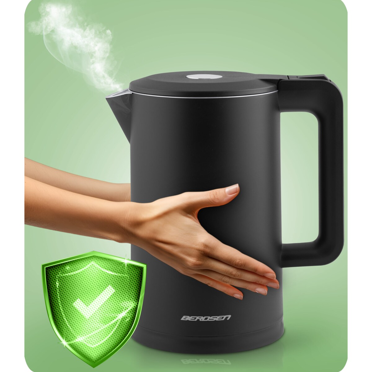 Czajnik elektryczny bezprzewodowy modny 1,7l Berdsen
