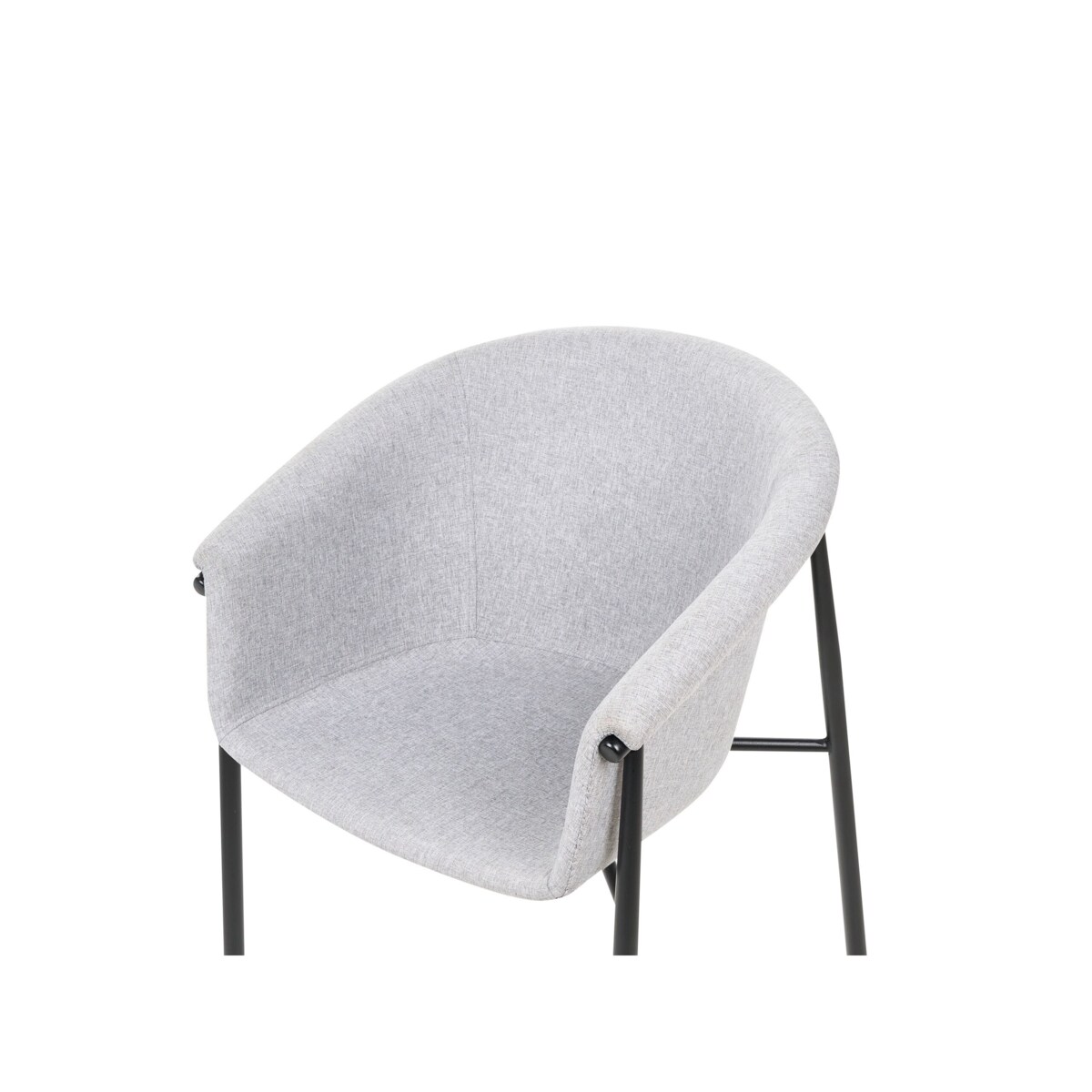 Zestaw 2 krzeseł do jadalni szary AMES