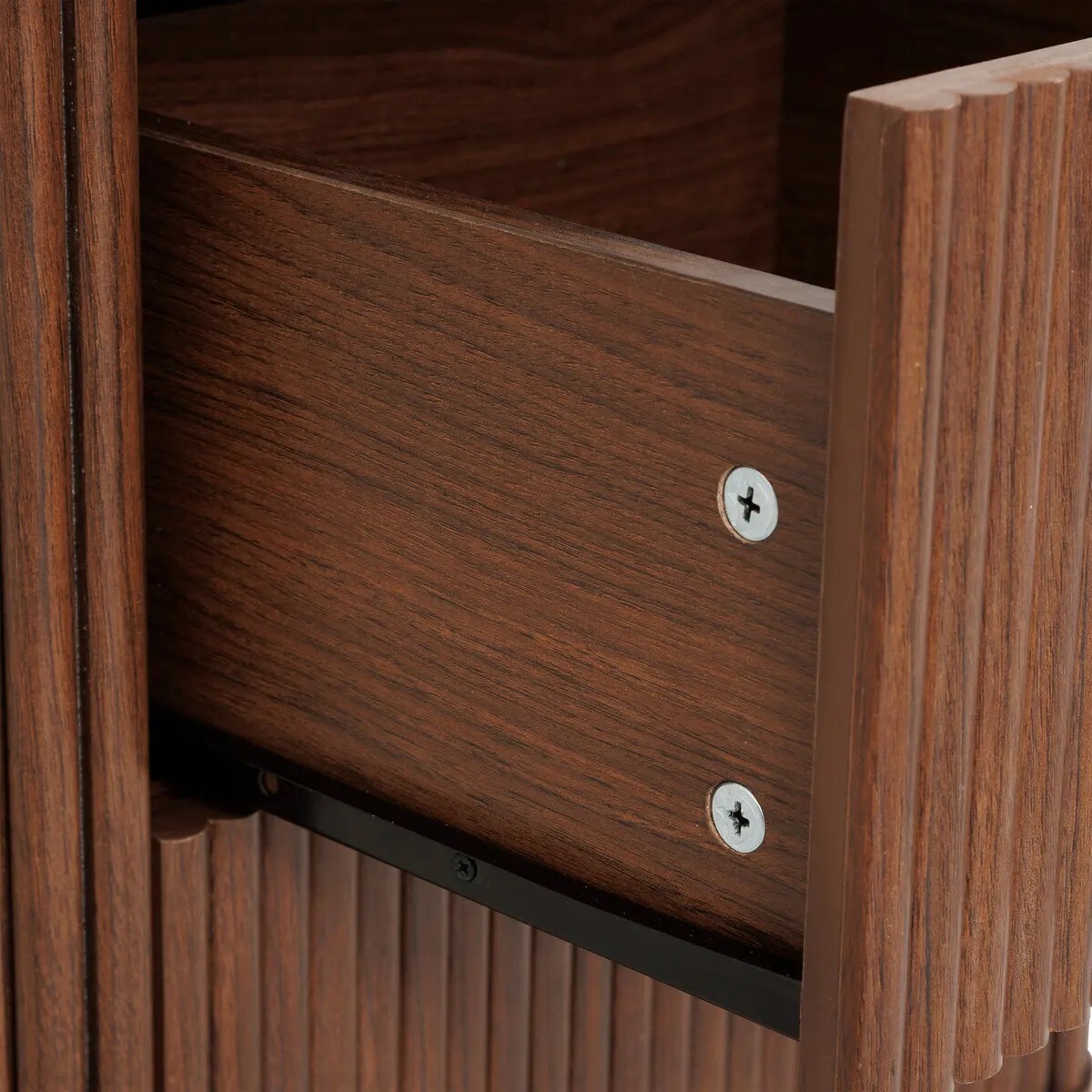 Komoda z szufladami orzechowa Wany 80x40 cm