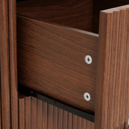 Komoda z szufladami orzechowa Wany 80x40 cm