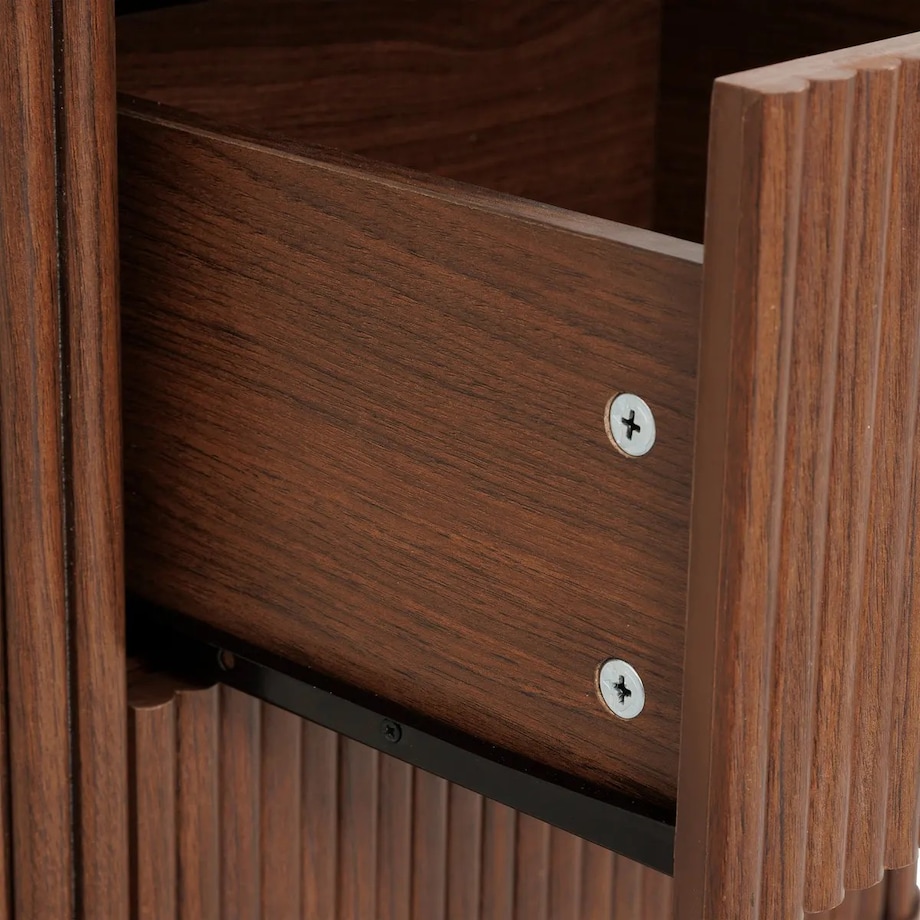 Komoda z szufladami orzechowa Wany 80x40 cm