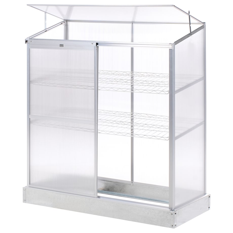 Szklarnia balkonowa LECCE Srebrny 59 cm