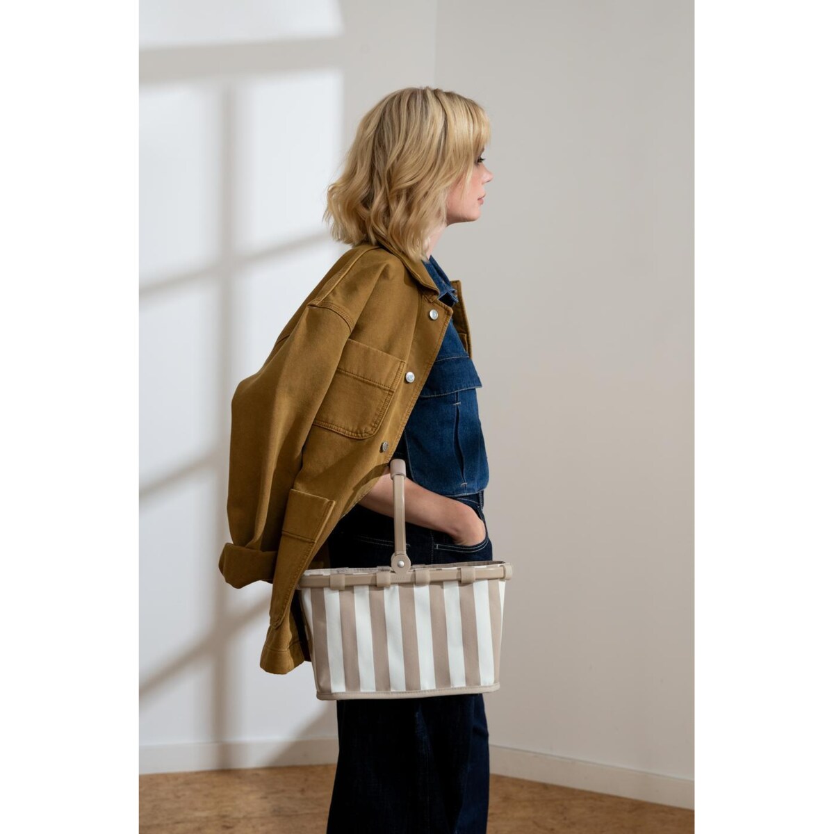 Koszyk CARRYBAG XS, summerstripes coffee