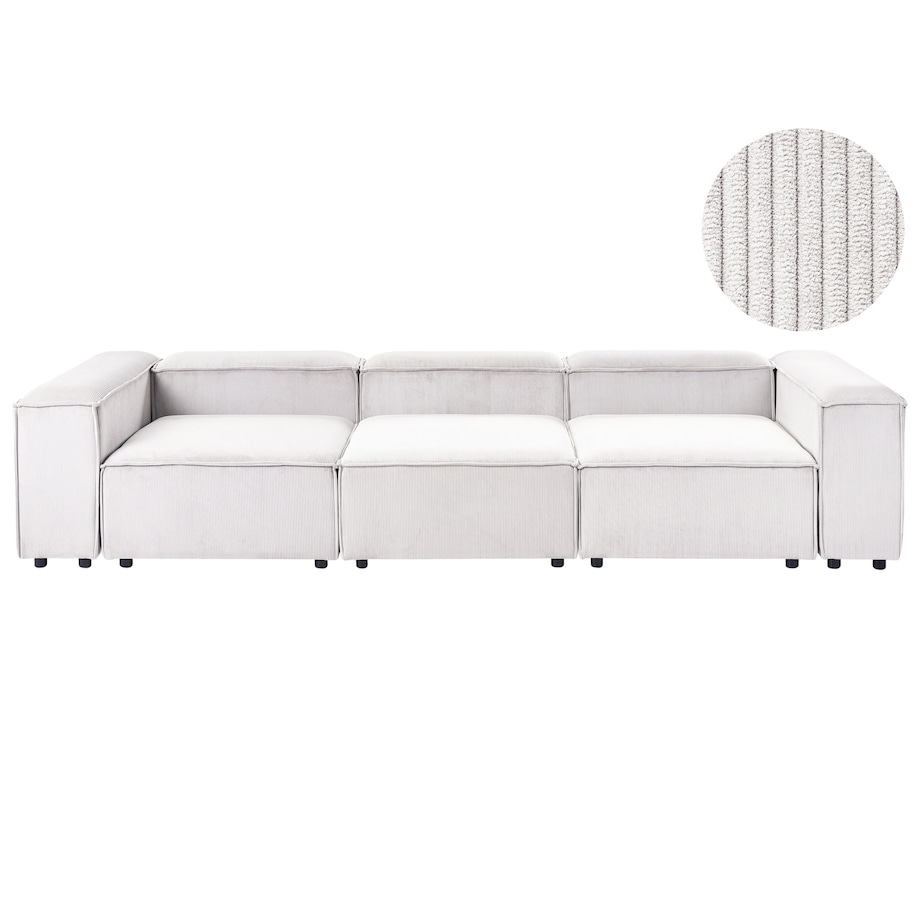 Sofa modułowa dla 3 osób ARDAL Złamana biel Sztruks