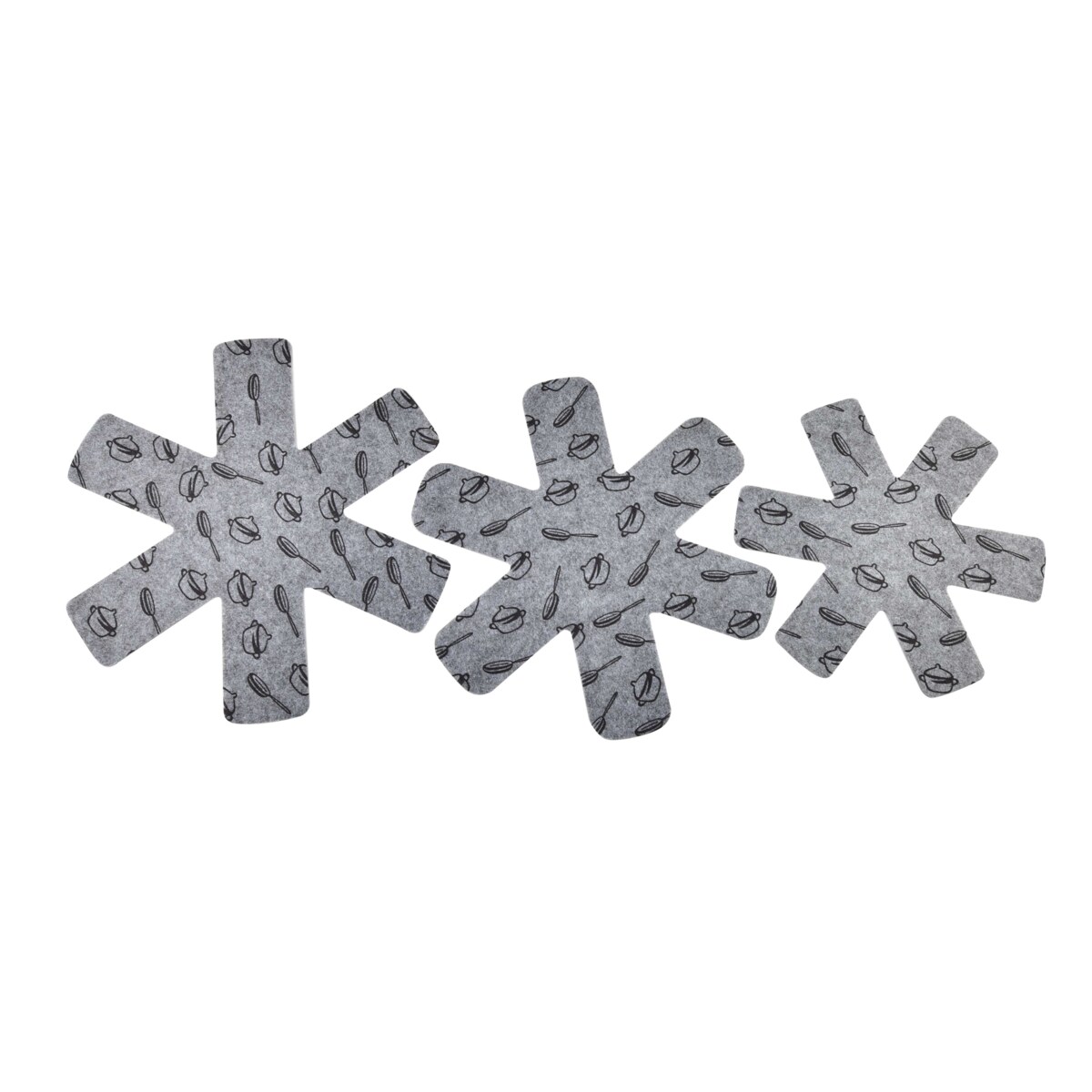 BASIC KITCHEN Komplet 3 przekładek ochronnych COOKINI 28,33,35cm