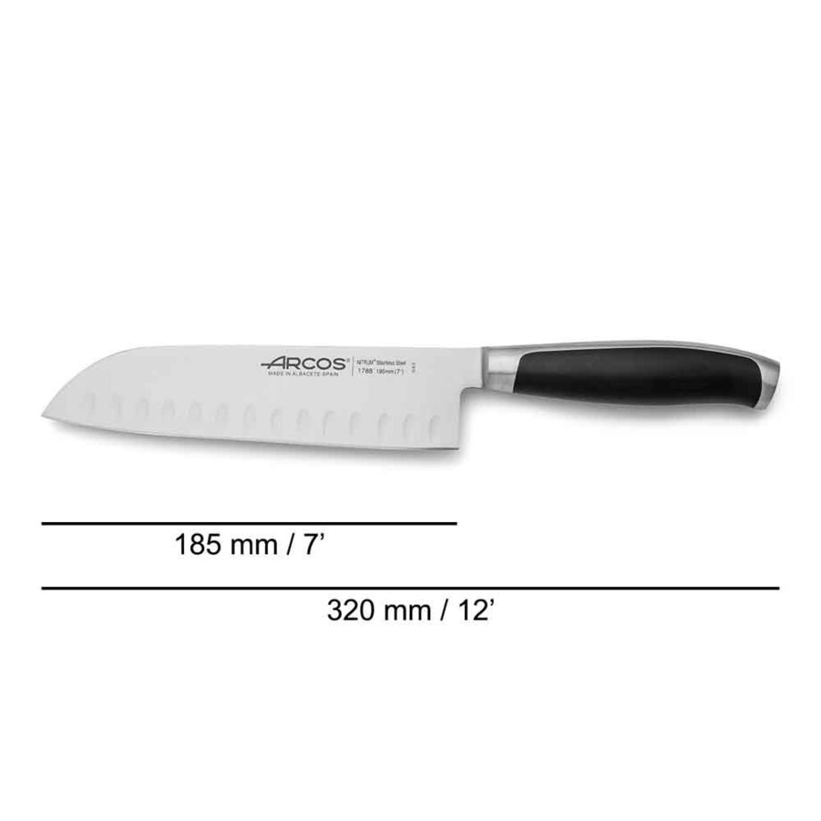 Nóż japoński Santoku 185 mmm KYOTO