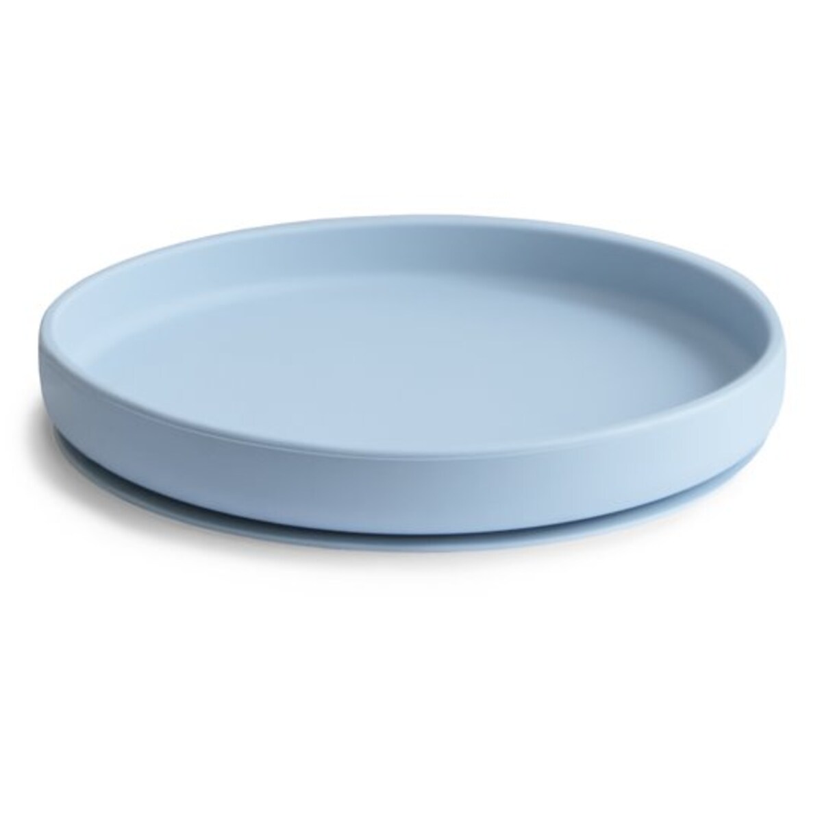 Mushie Silikonowy Talerzyk dla Dziecka z Przyssawką Powder Blue
