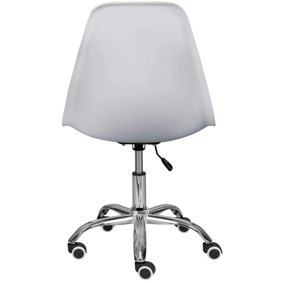 Fotel krzesło biurowe obrotowe do biurka gabinetu plastikowe szare