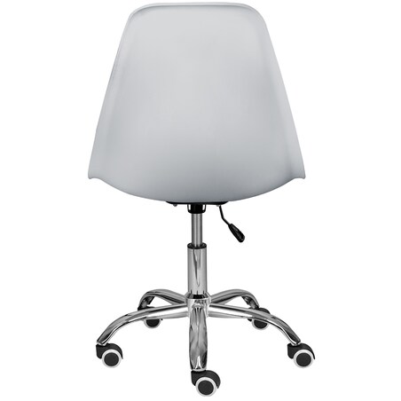 Fotel krzesło biurowe obrotowe do biurka gabinetu plastikowe szare