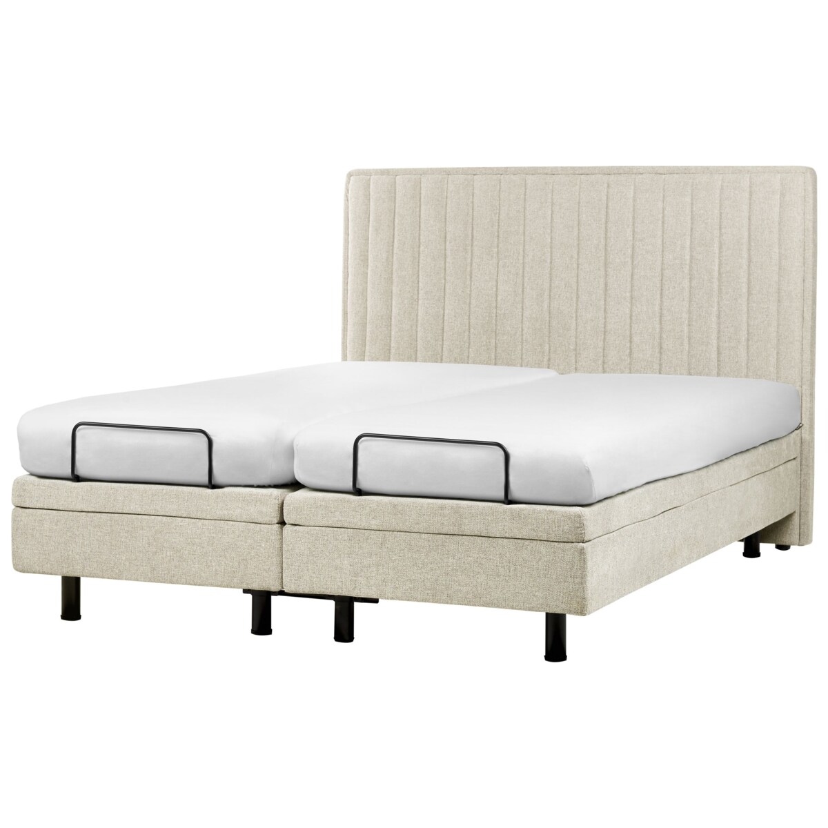 Łóżko regulowane DUKE II 160 x 200 cm Beżowy