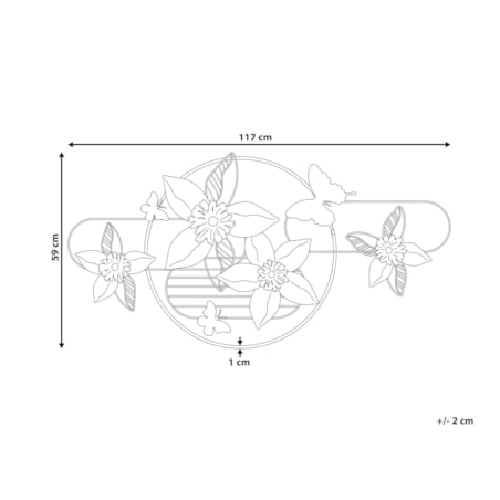 Dekoracja ścienna złota TANTALUM