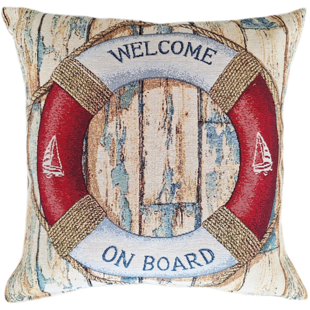 Poszewka Na Poduszkę Jasiek 45X45 Cm Żakardowa Dekoracyjna Ozobna On Board