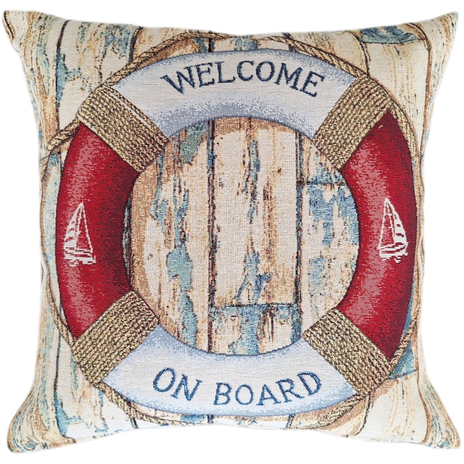 Poszewka Na Poduszkę Jasiek 45X45 Cm Żakardowa Dekoracyjna Ozobna On Board