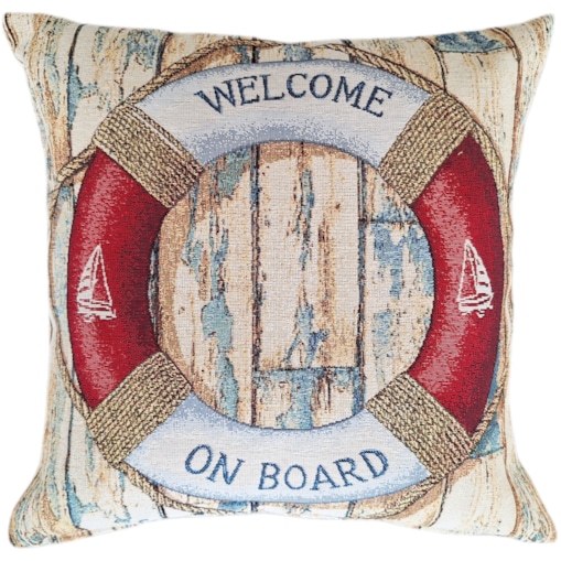 Poszewka Na Poduszkę Jasiek 45X45 Cm Żakardowa Dekoracyjna Ozobna On Board