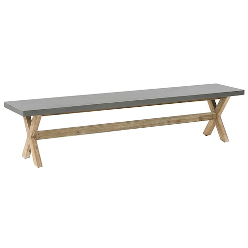 Ławka ogrodowa OLBIA 200 cm Beton Szary