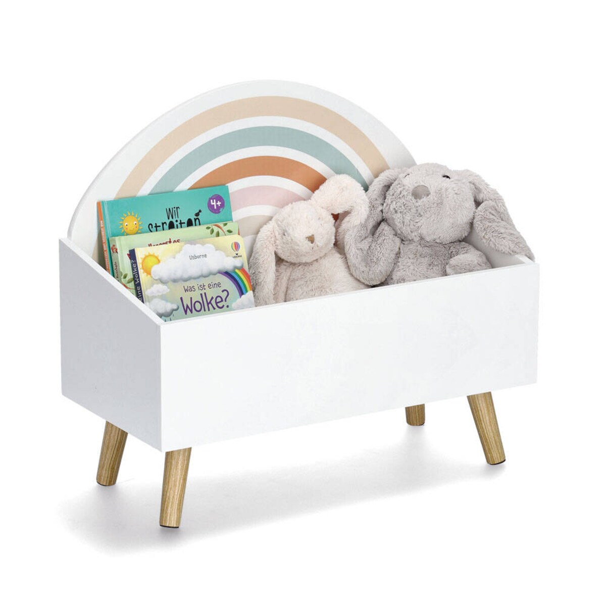 Skrzynia na zabawki RAINBOW, MDf + sosna