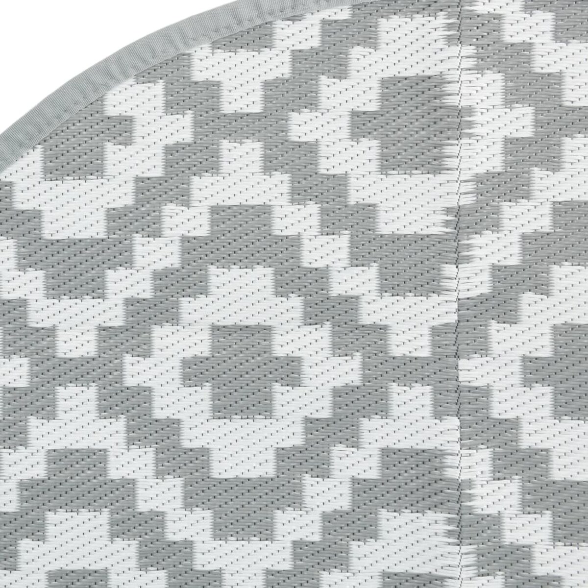 vidaXL Dywan na zewnątrz, ARAKIL szary, Ø120 cm, PP