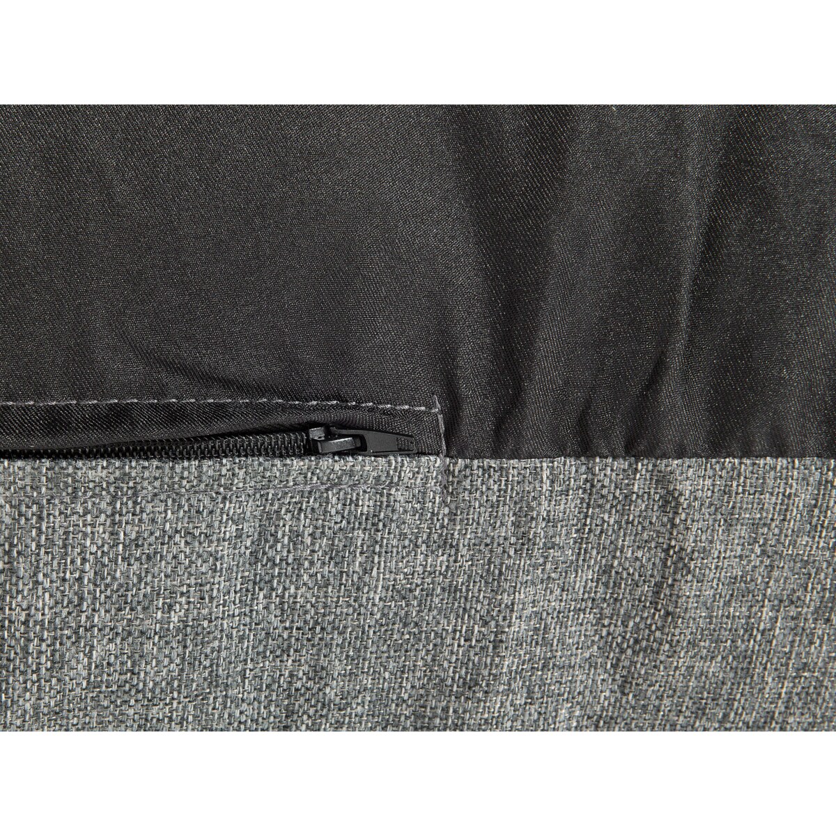 Pufa fotel szary LINEN DROP