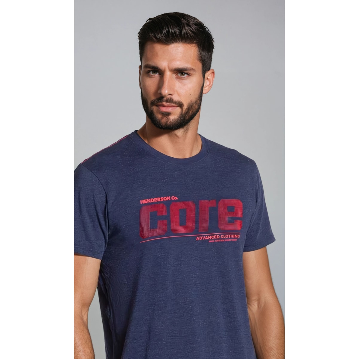 Piżama Oxford 38285-59X Granatowo-Czerwona Granatowo-Czerwony, XXL