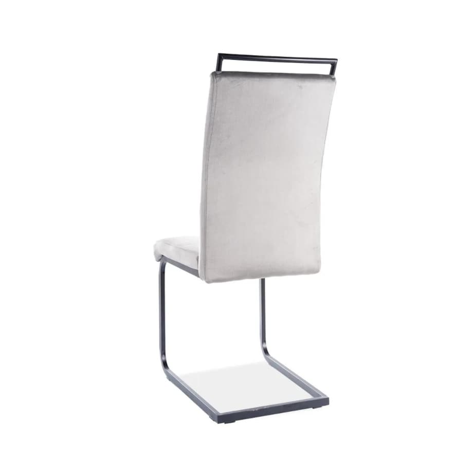 Krzesło tapicerowane H-441 VELVET szare