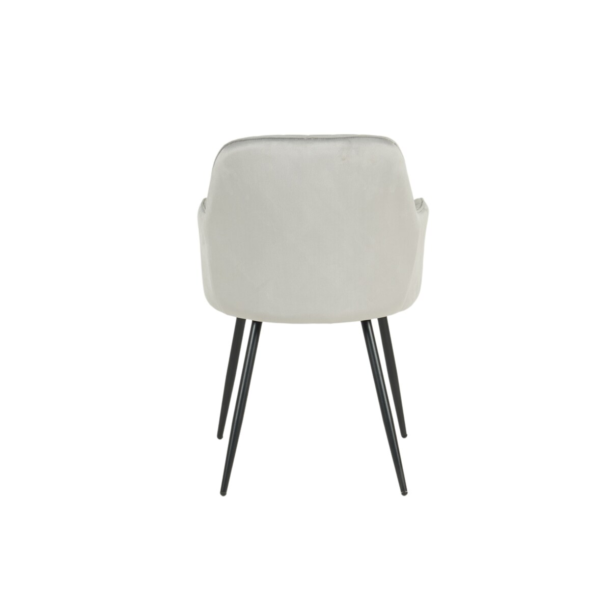 KRZESŁO TAPICEROWANE VELVET WELUR DO SALONU JADALNI KUCHNI SZARE MIA BLACK