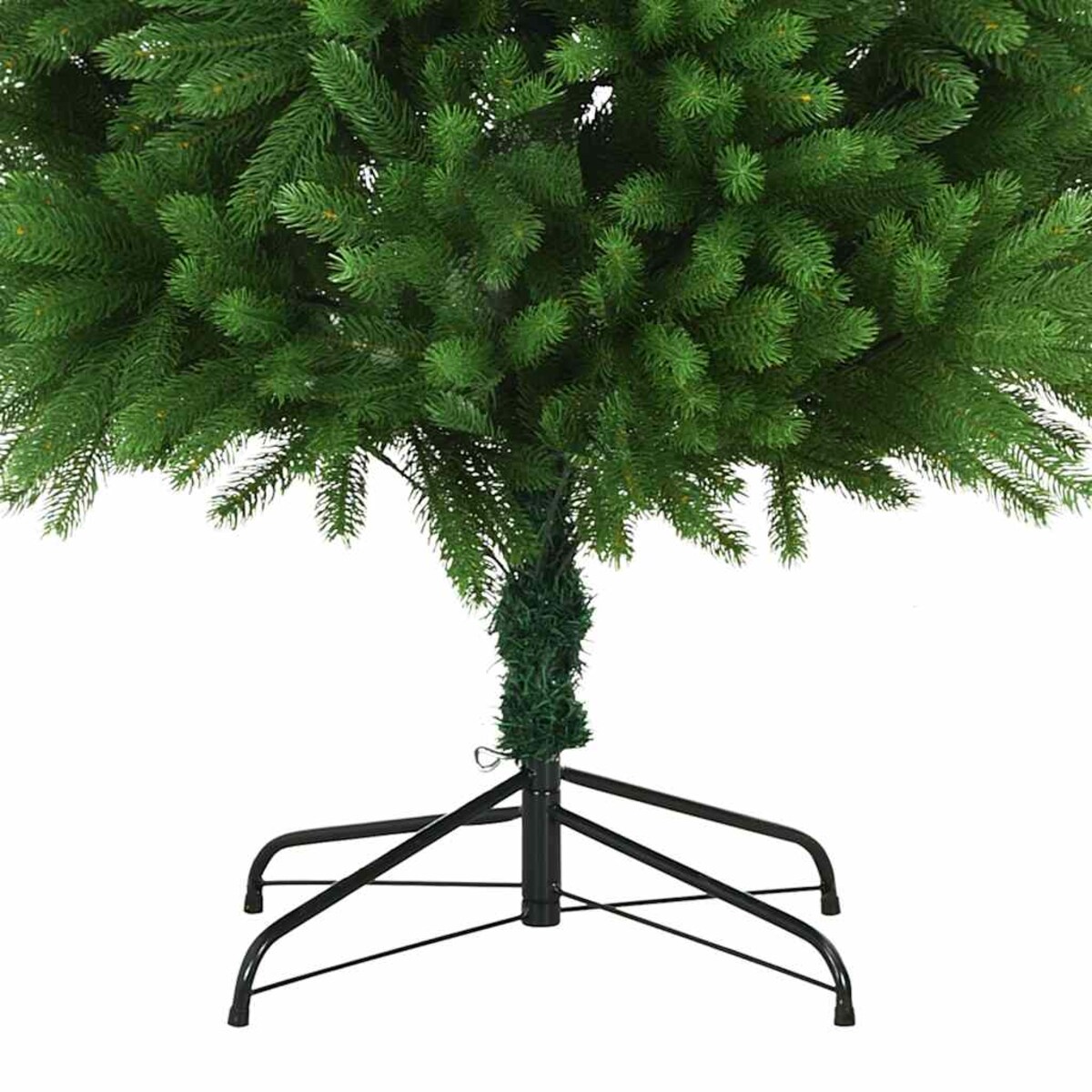 vidaXL Sztuczna choinka z lampkami i bombkami, 240 cm, zielona