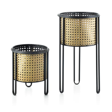 SWEN Komplet 2 osłonek plecionka wiedeńska 20xh40cm, 18xh23cm