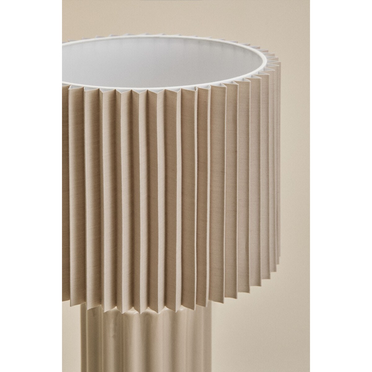 Lampa stołowa z ceramiki i tkaniny Marvila 60 cm