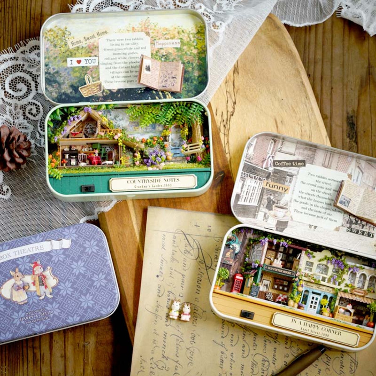 Miniaturowy domek DIY - Sielski zakątek