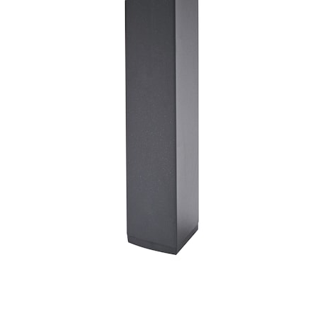 Stół ogrodowy VERNIO 180 cm 90 cm Metal Czarny