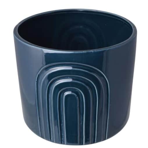 Doniczka ceramiczna 20,5x20,5x18 cm HUDON-3 granatowa
