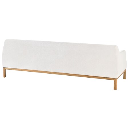 Sofa dla 3 osób SOSJO Boucle Złamana biel