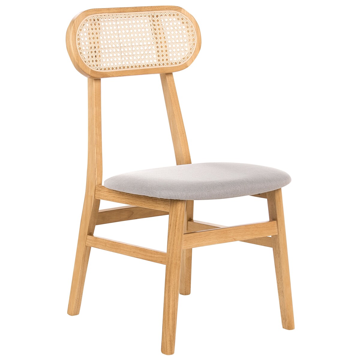 Zestaw 2 krzeseł do jadalni FALLON Jasnobrązowy