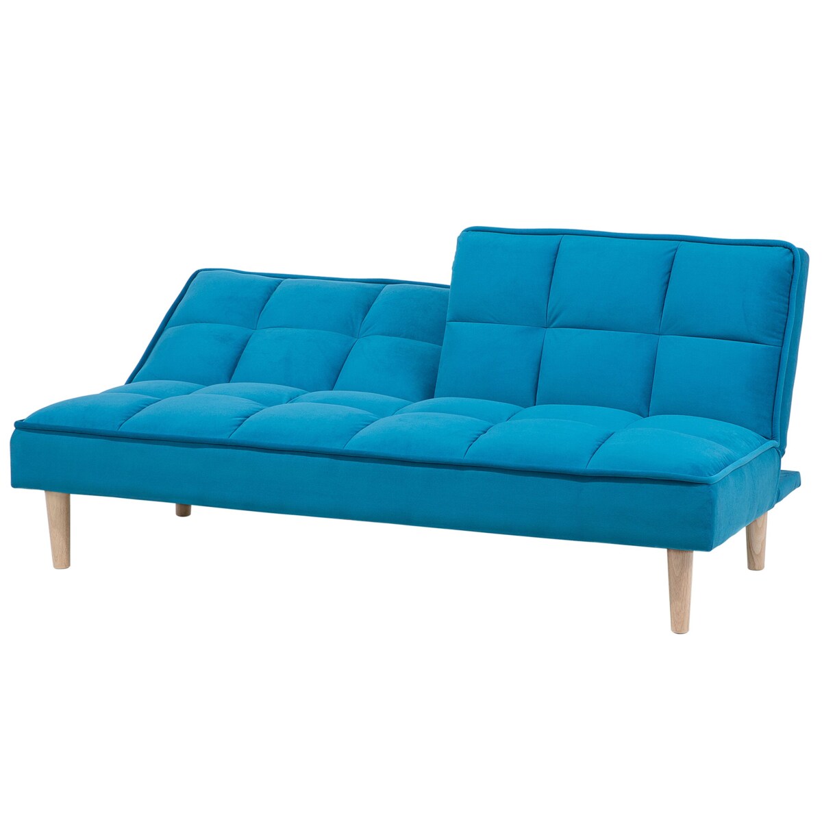 Sofa rozkładana niebieska SILJAN