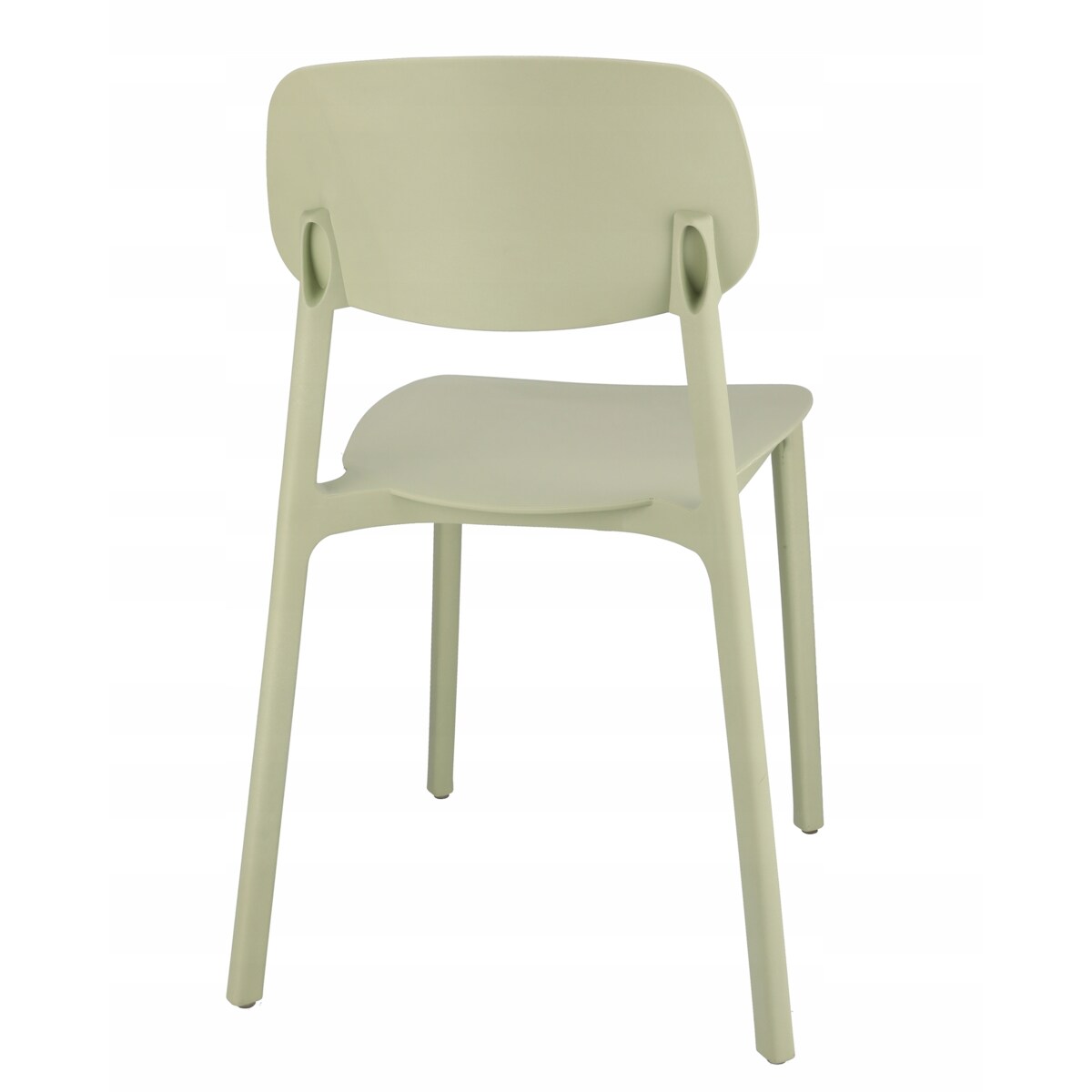 4 x Krzesło wygodne LARA plastikowe szałwiowe