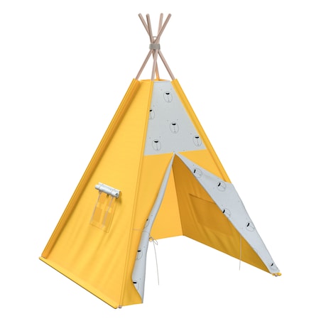 Tipi, ecru-czarny, 110 x 110 x 155 cm, Magic Collection