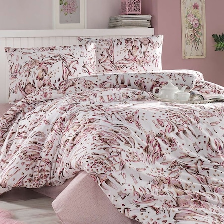 Pościel bawełniana 160x200 Cottonlove Exclusive Tavra Pink