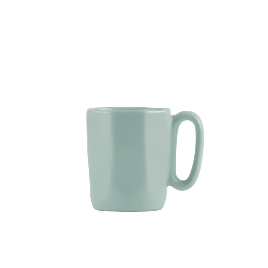 Dwa kubki ceramiczne z uszkiem 80 ml Fuori miętowe 29996