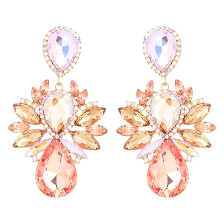 Niespotykane kolczyki jasne łosiowe champagne złote OKAZAŁE błyszczą wow