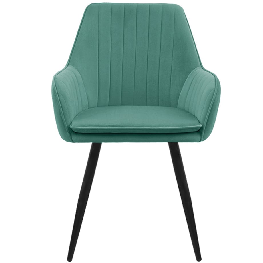 Krzesło tapicerowane welurowe fotel do salonu jadalni