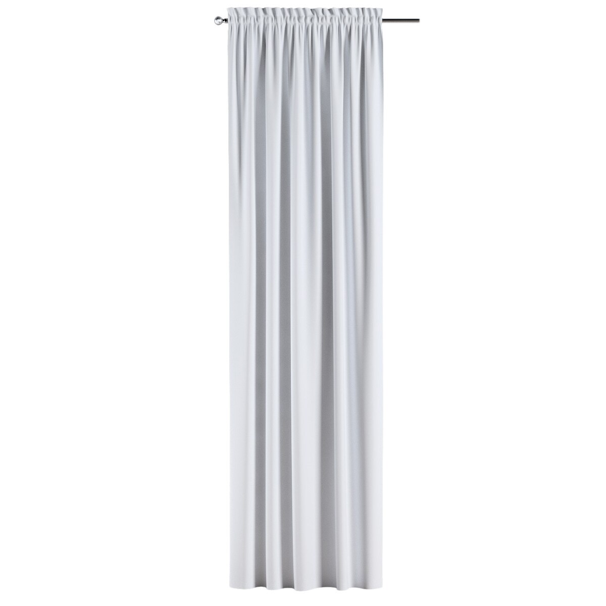 Zasłona na kanale z grzywką 1 szt. 130x260 biały