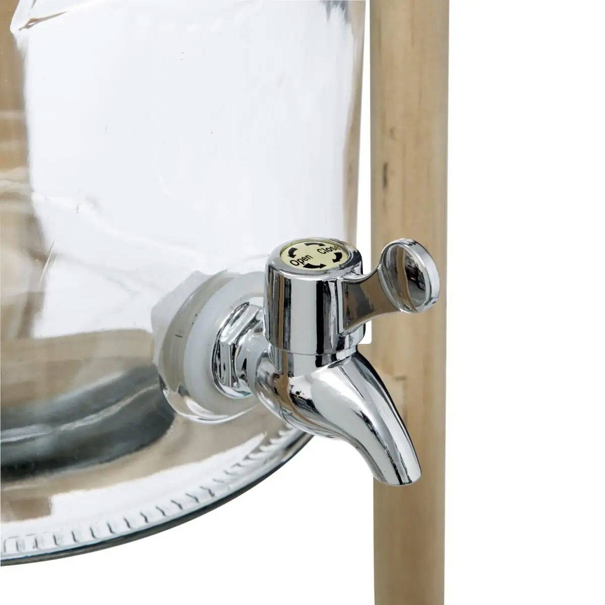 Słoik z kranikiem, na stojaku, 8 L, szklany